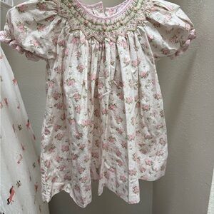 Petit Ami Pink Floral Kids Dress
